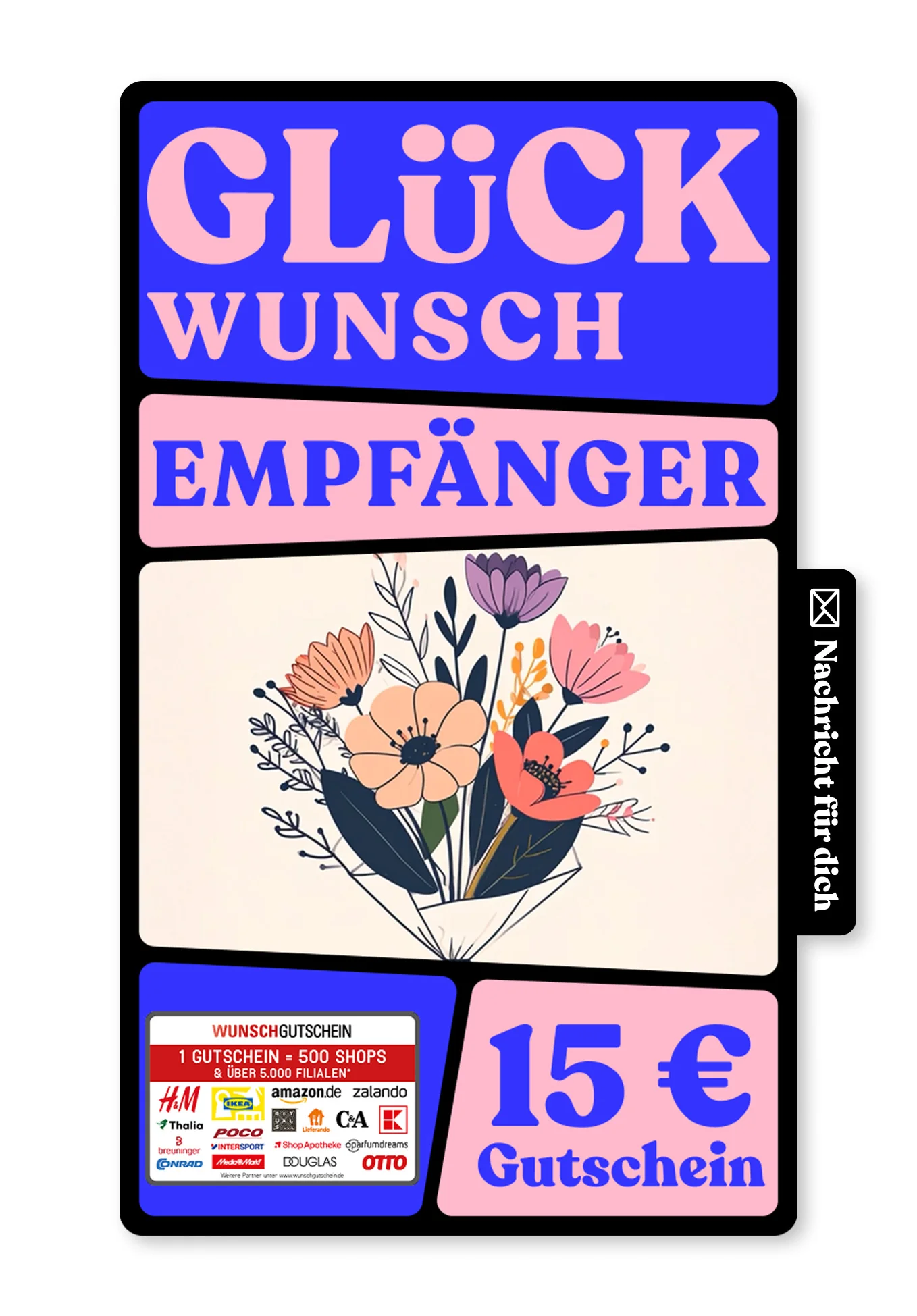 Danke Gutschein - Bedanke dich mit dem Gutschein für 500 Shops*